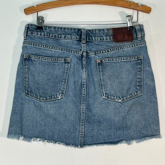 H&M Denim Medium Blue Jean Denim Mini Skirt - Picture 8 of 12